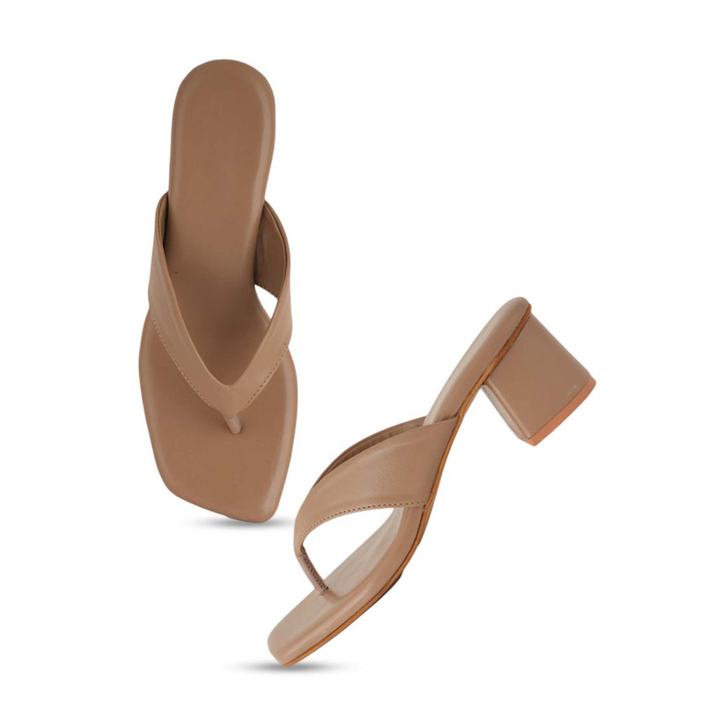 Open Toe Block Heels