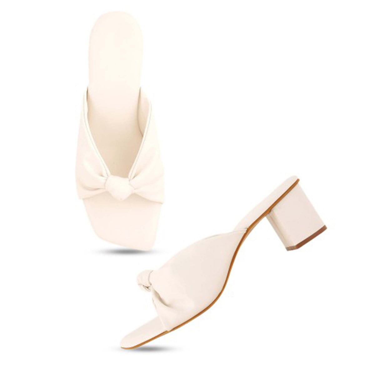 Black Block Heel Sandals for Women
