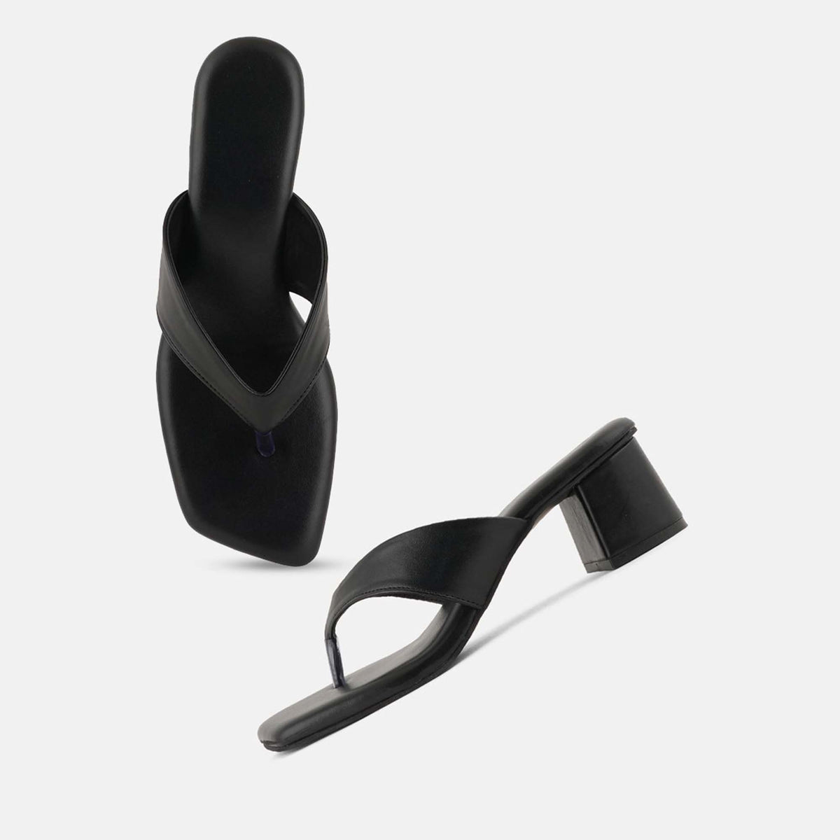 Open Toe Block Heels