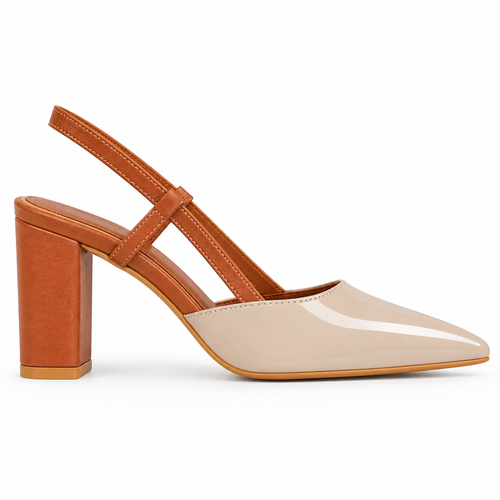 Elegant Patent Block Heel