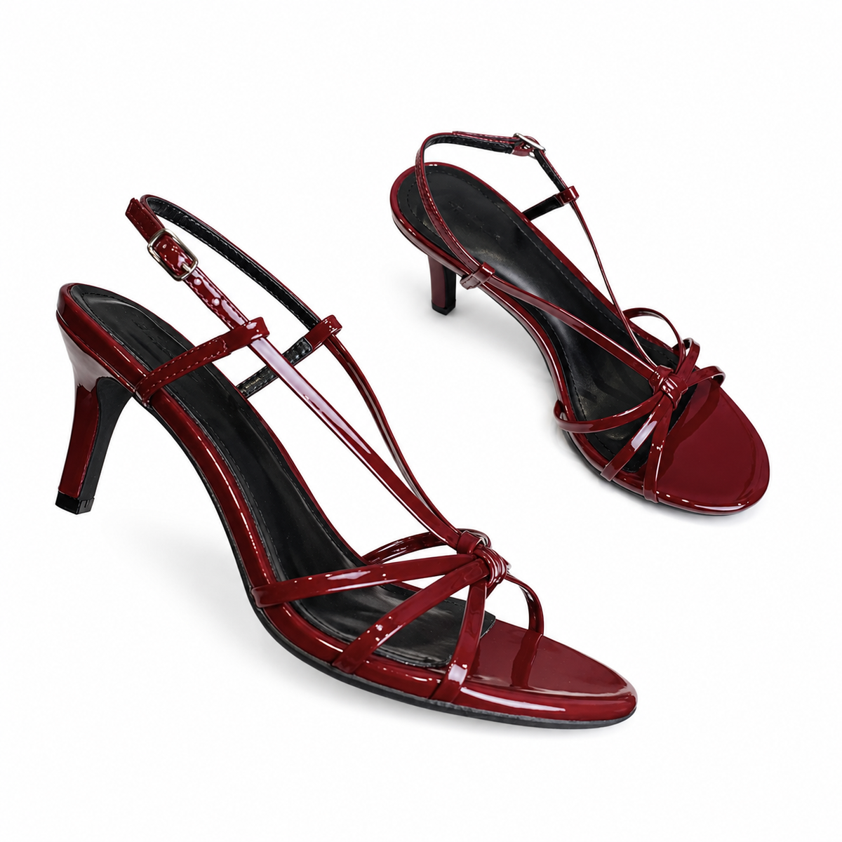 Patent Leather Strappy High Heel