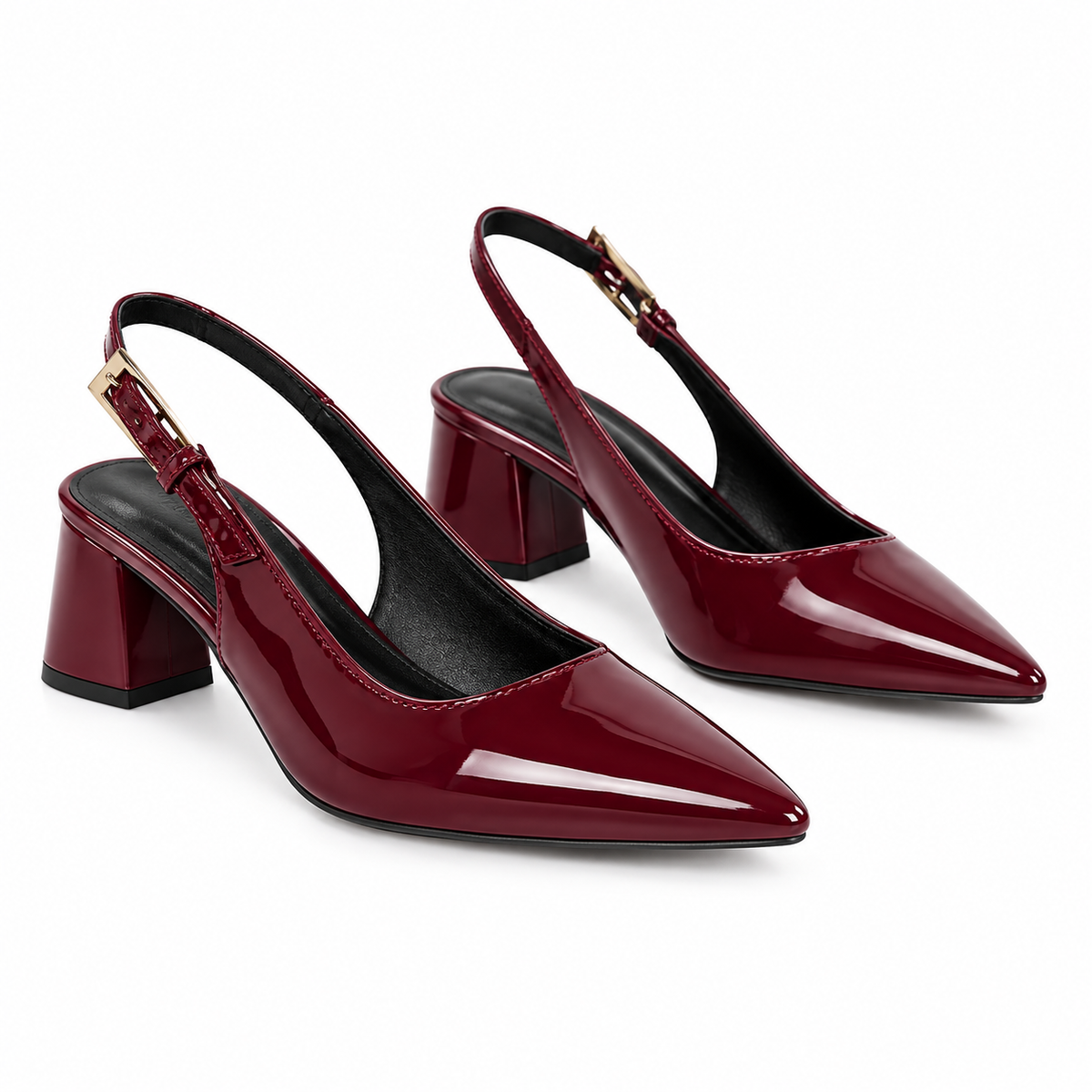 Premium Patent Slingback Heels